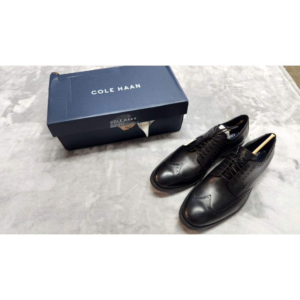 Cole Haan Men's Size 10.5 Black ME Wing Oxford Shoes New with Box‎